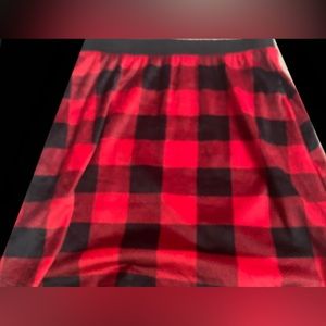 A very soft skirt and you can wear on Christmas black and red and cute